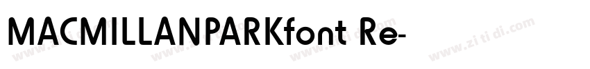 MACMILLANPARKfont Re字体转换